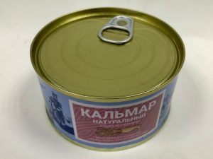 Кальмар тушка без кожи натуральный, ж/б, 185 г