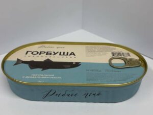 Горбуша натуральная с добавление масла ж/б 175г