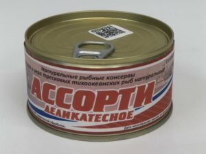 Ассорти деликатесное (печень и икра тресковых пород  рыб) натуральное ж/б 180 г