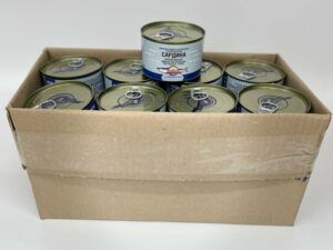 Сардина Тихоокеанская (Иваси) натуральная (кусочки) ж/б 250 г