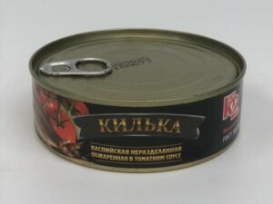 Килька каспийская неразделанная в т/с  ж/б 240 г